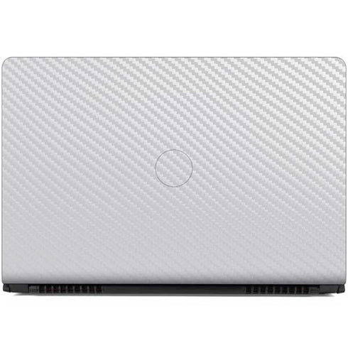 White Carbon Fiber Specialty Texture Material Dell Inspiron Skin